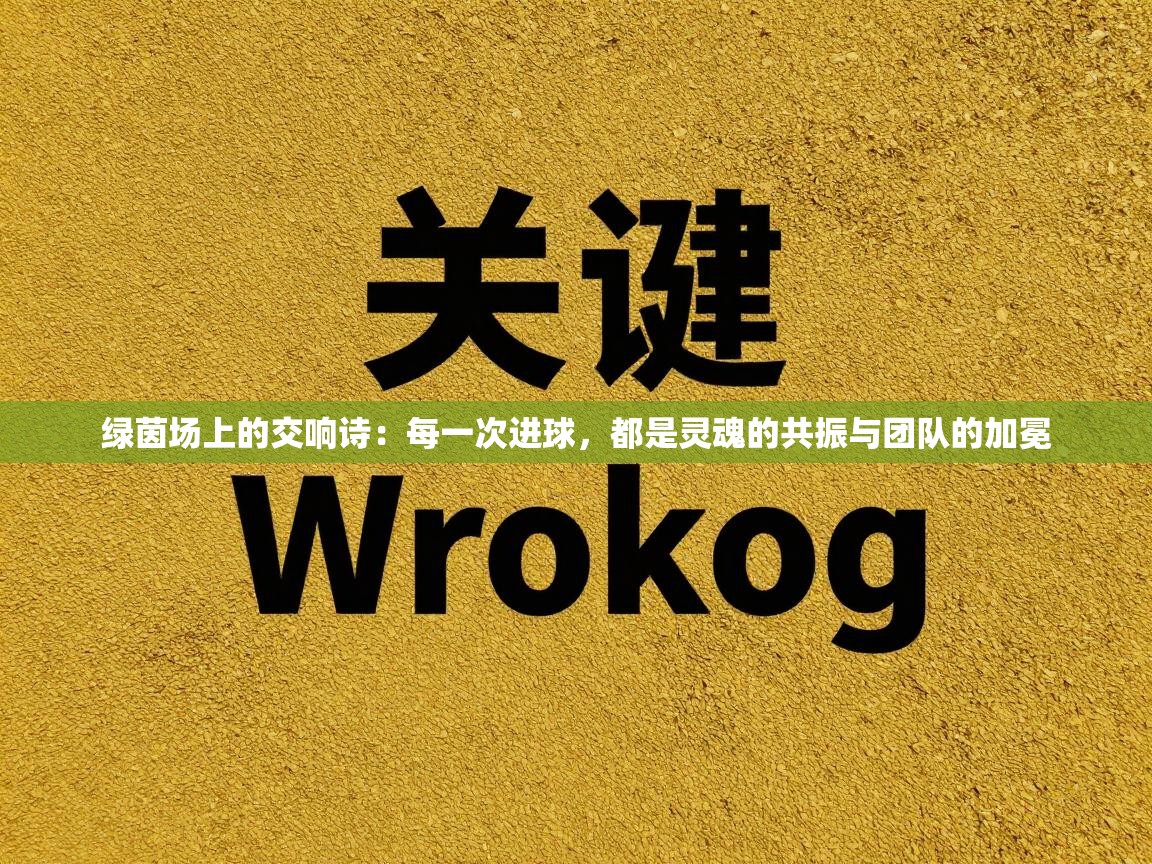绿茵场上的交响诗:每一次进球,都是灵魂的共振与团队的加冕 第1张